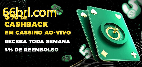 Promoções do cassino ao Vivo 66brl.com